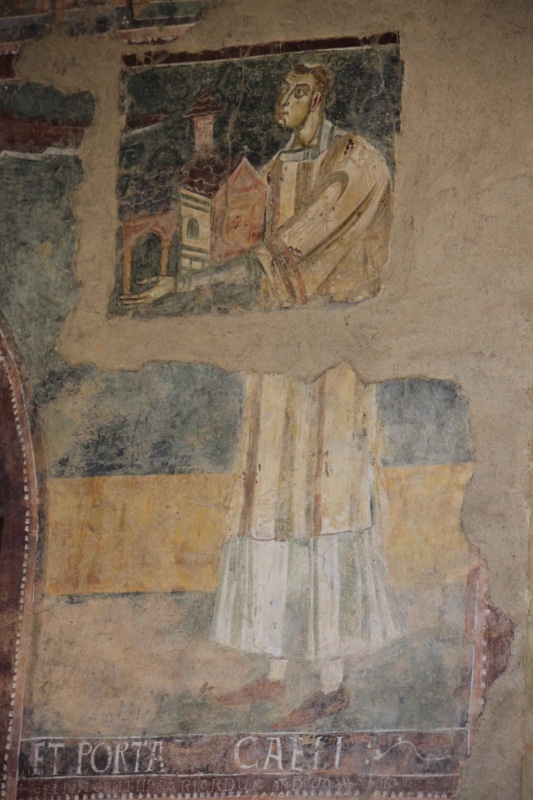 Ariberto of Intimiano presents the model of the basilica